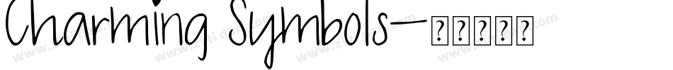 Charming Symbols字体转换